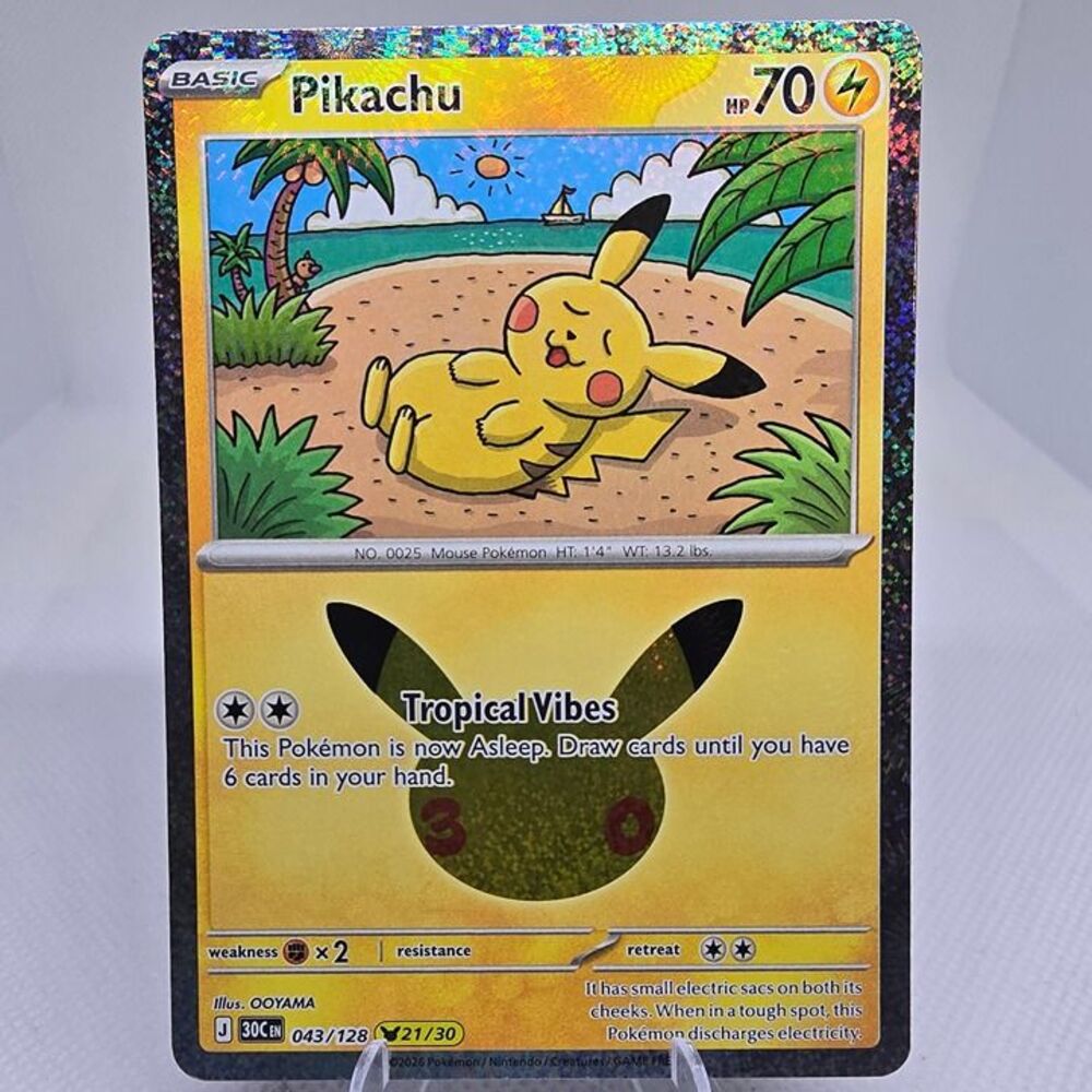 Pikachu #43 Pokemon 30th Celebration (21/30)